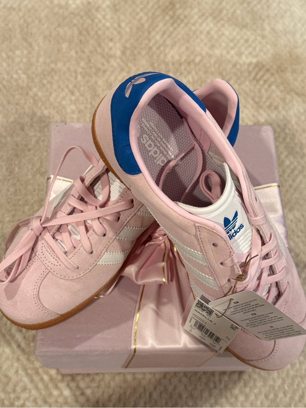 adidas Pink and Blue Women's Athletic Sneakers